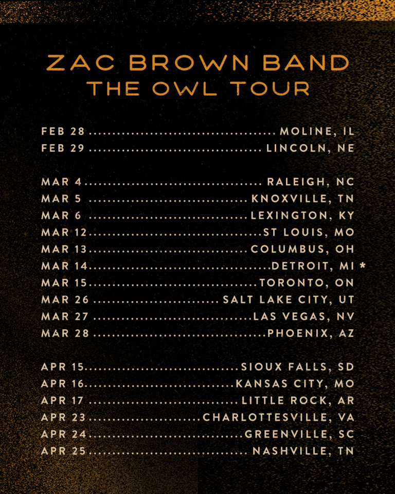 Zac Brown Band Announces Early 2020 Tour Dates | Hometown Country Music