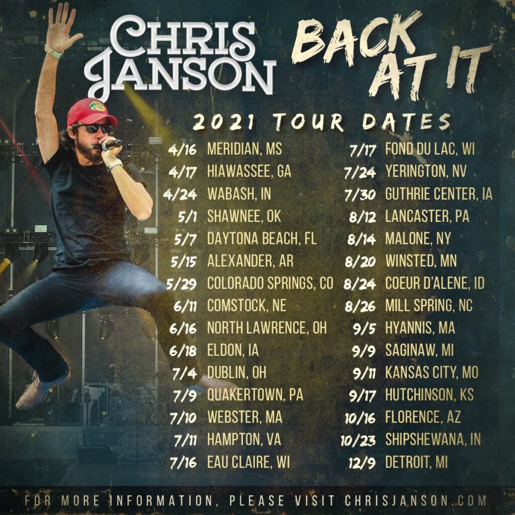 chris janson tour dates