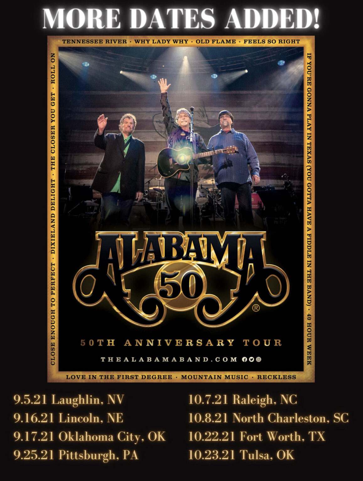 alabama concert tour dates