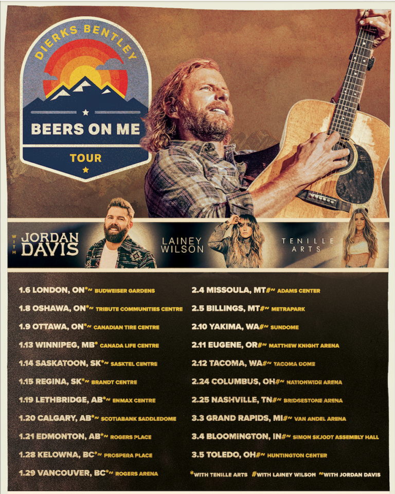 Dierks Bentley Announces 2022 “Beers On Me” Tour Dates Hometown