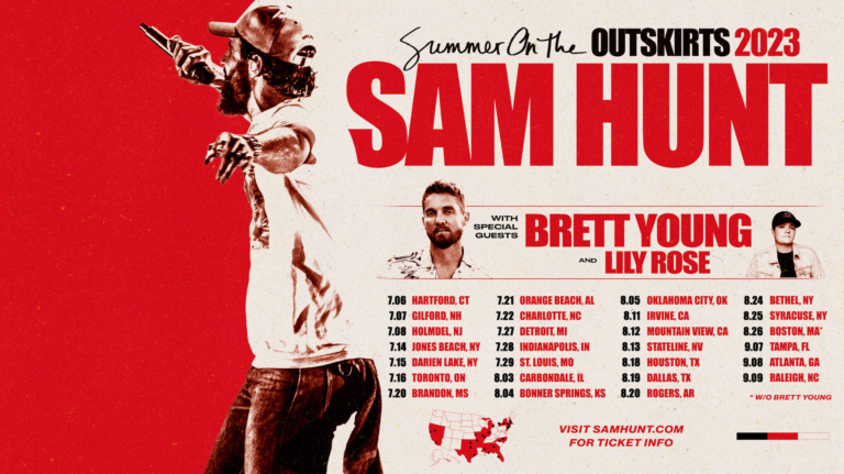 Sam Hunt Announces Summer On The Outskirts 2023 Tour | Hometown Country ...