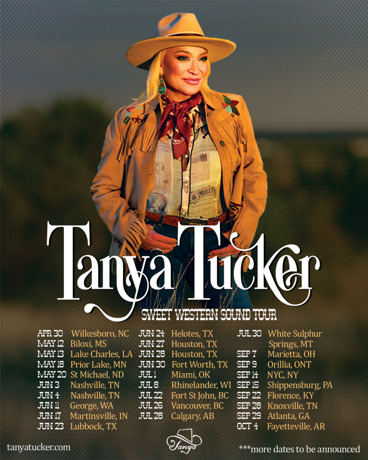 tanya tucker tour dates