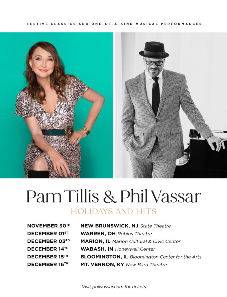 Pam Tillis and Phil Vassar Announce “Holidays and Hits” Tour Hometown