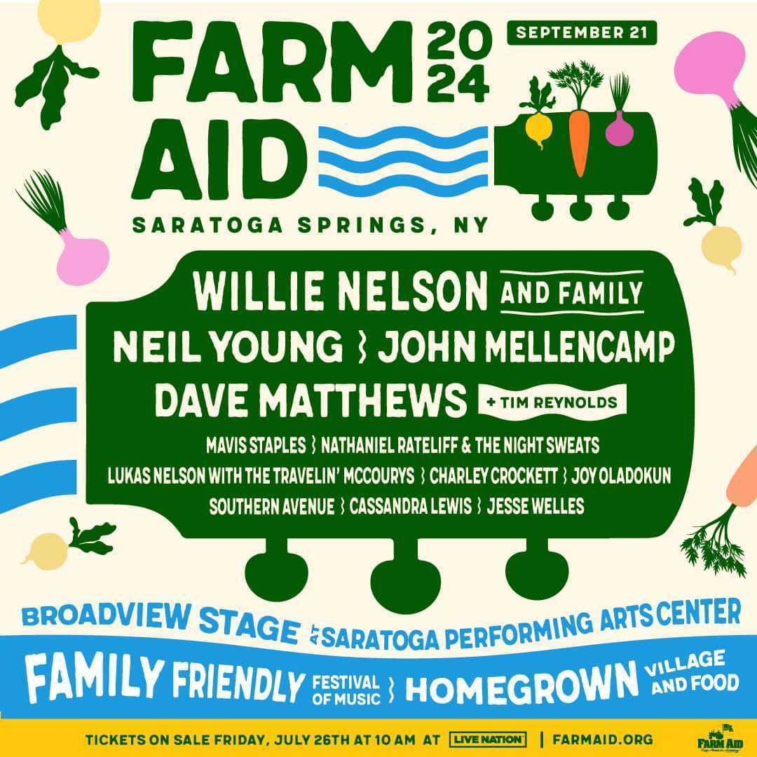 Willie Nelson's Farm Aid - Saratoga Springs, NY