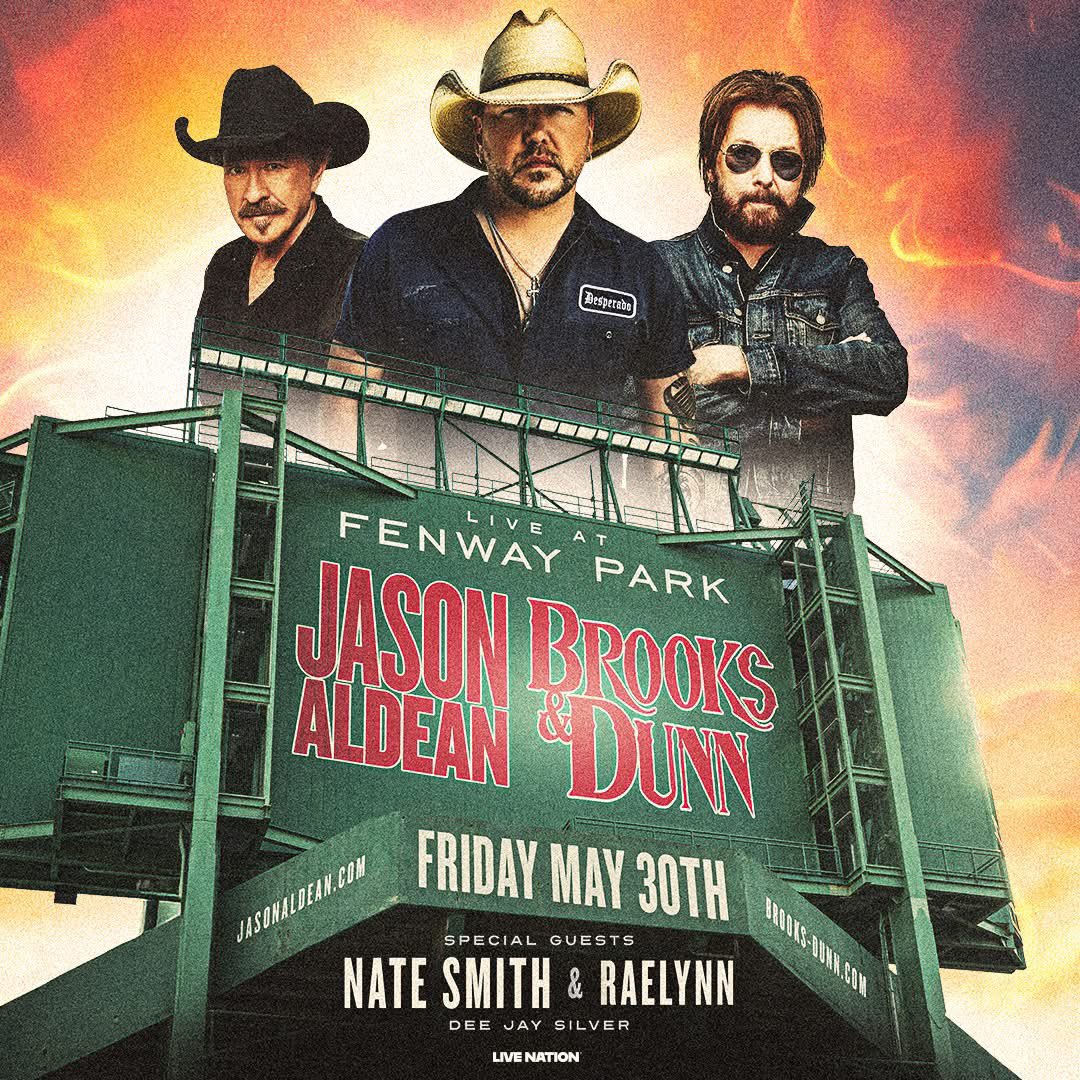 Jason Aldean, Brooks & Dunn, Nate Smith, RaeLynn - Boston, MA